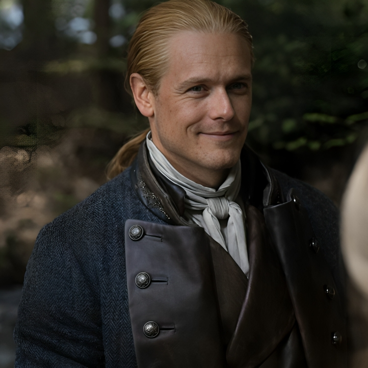 Outlander Jamie Fraser Blue Long Coat - Image 1